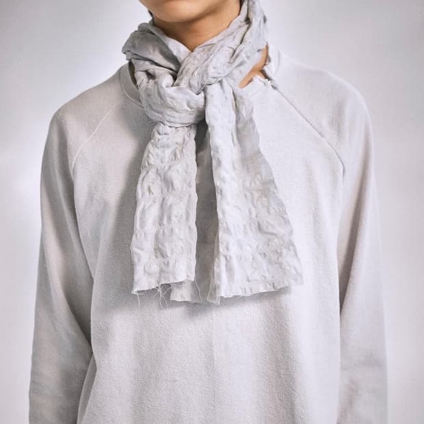 해칭룸 hatchingroom crinkle scarf grey