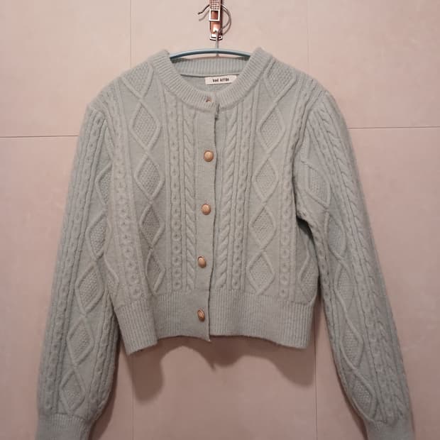 쿨키튼 정품 여성 케이블 가디건 free 사이즈