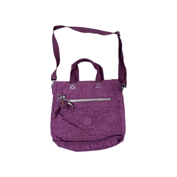 스포티에이드 에이드온 키플링 퍼플 크로스/토트백+갭 후드티 세트 y2k