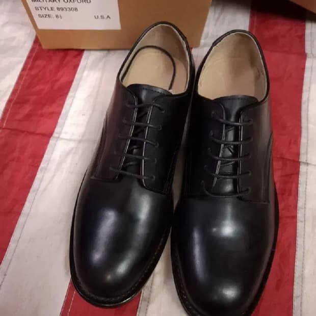 박스 새제품 오리지날 미해군 85's 지급용 옥스포드 단화