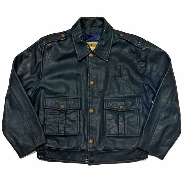 replay 리플레이 시카고 폴리스 가죽 자켓 L (105-110)