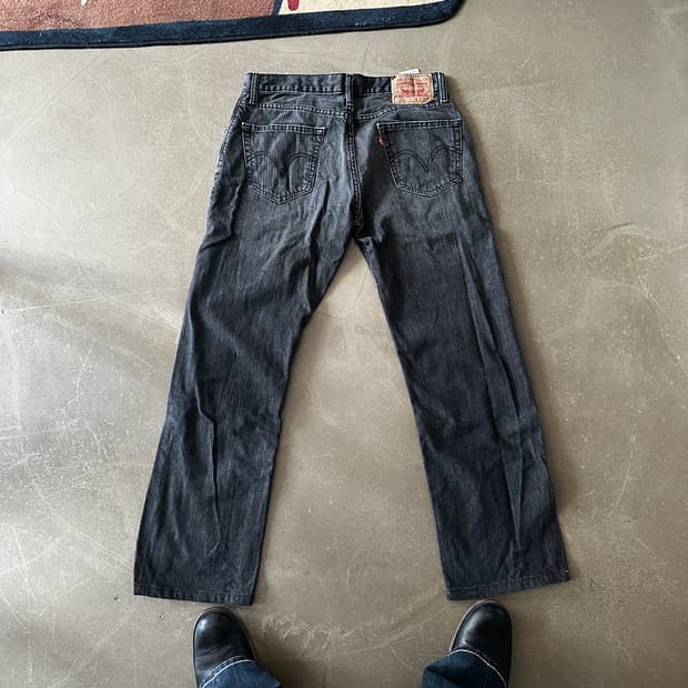 Levis 리바이스 505 스트레이트 흑청 w32