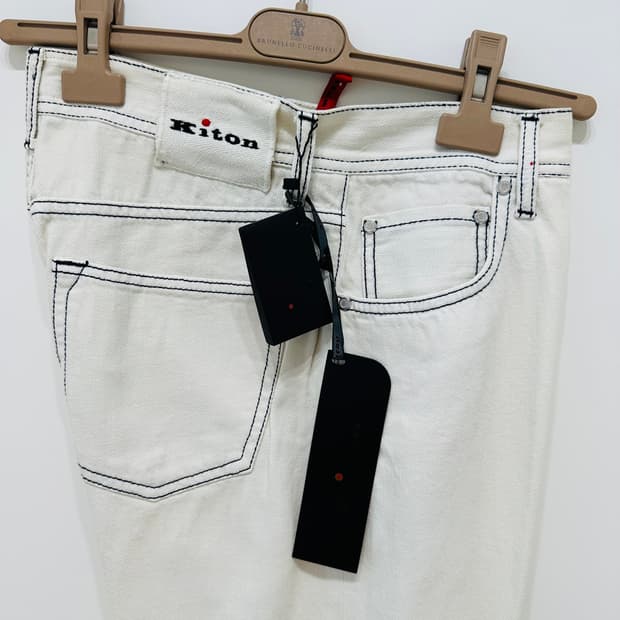 키톤 화이트 데님 청바지 새상품
