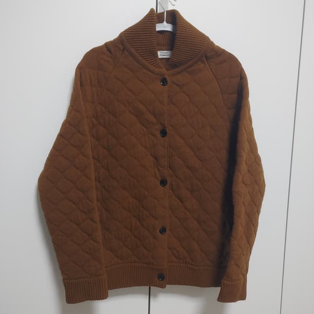 스튜디오톰보이  브라운퀼팅 니트 자켓 -FREE사이즈