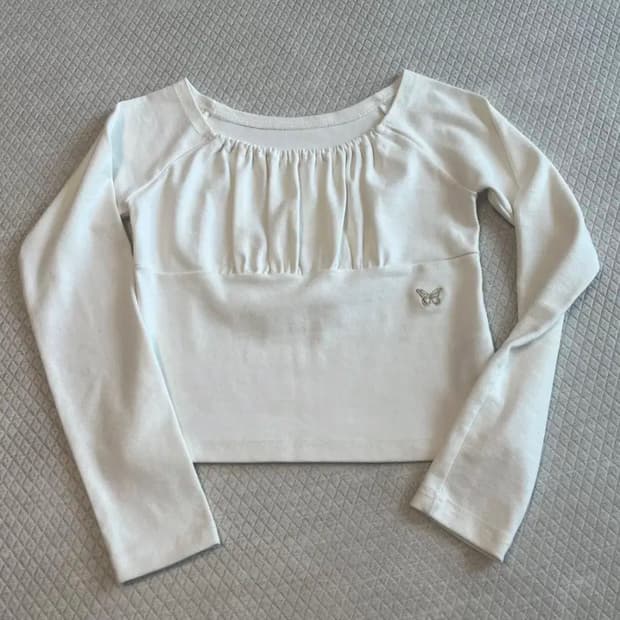 팬시클럽 크롭 티셔츠