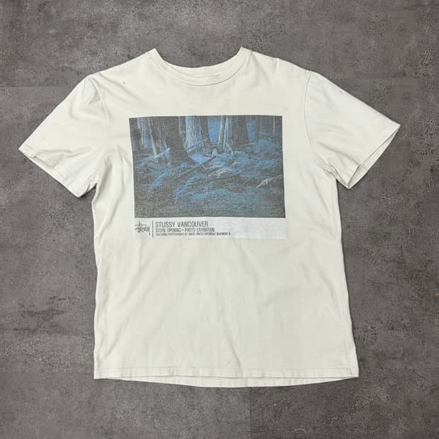 00s 스투시 벤쿠버 반팔 티셔츠