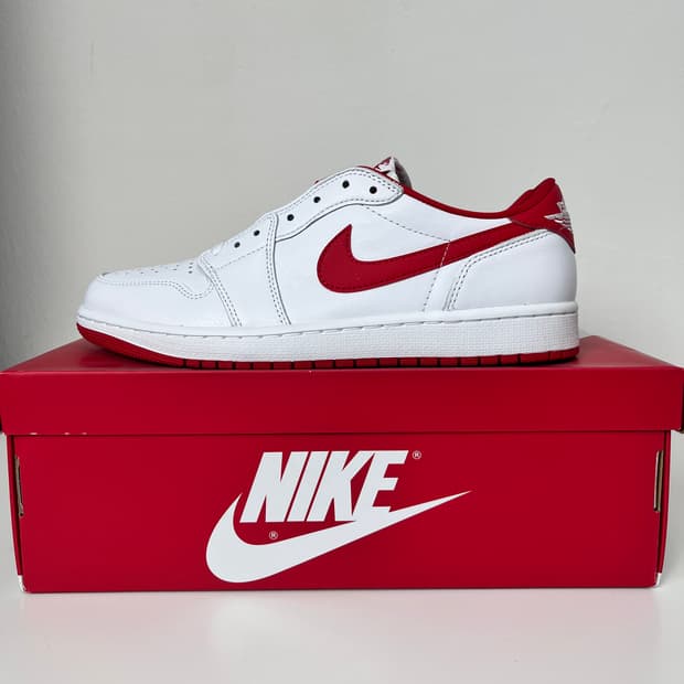 [280] 에어조던 1로우 흰빨