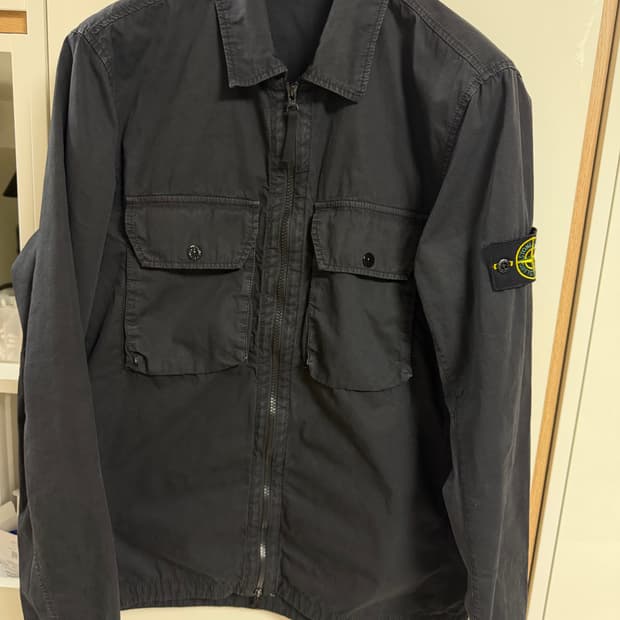 스톤아일랜드 셔츠자켓 블랙 L 
