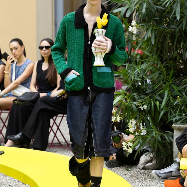 [L] 앤더슨벨 엘라스 컬러 블럭 가디건