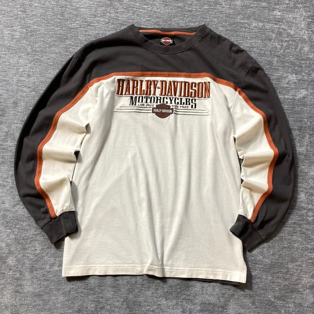 [L] Harley Davidson 할리데이비슨 빈티지 롱 슬리브