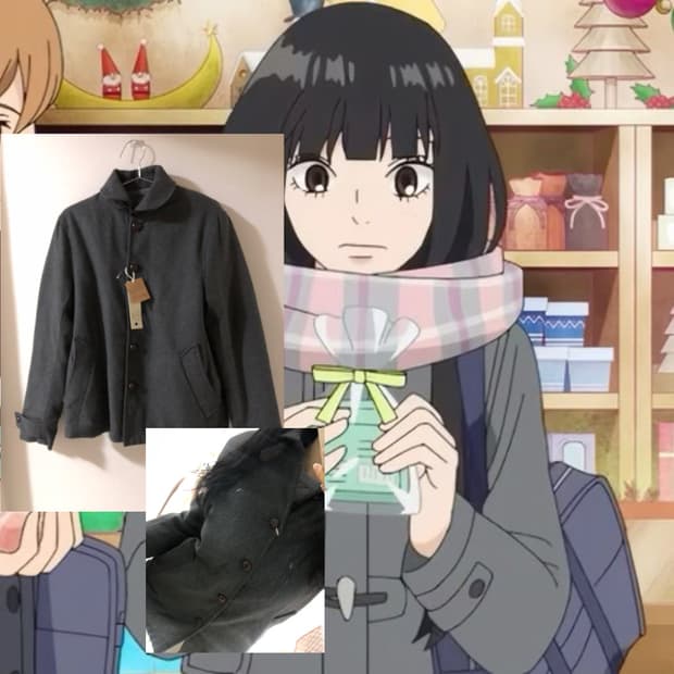 일본빈티지 사와코 너닿길 자켓 코트 모리걸