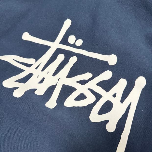 스투시 후드집업 네이비 s