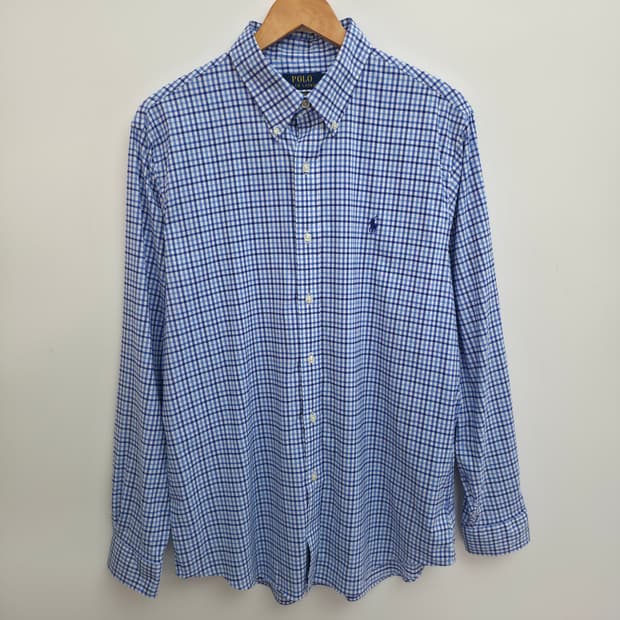 [L] 폴로 랄프로렌 체크 셔츠 신형 큐알택