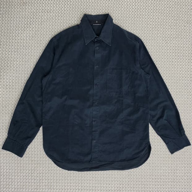 03SS 스톤 아일랜드 다크 그린 버튼업 셔츠