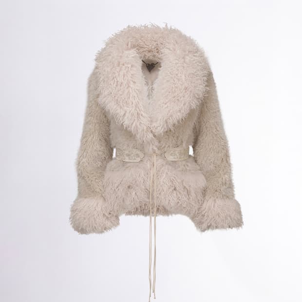 스컬프터 퍼 자켓