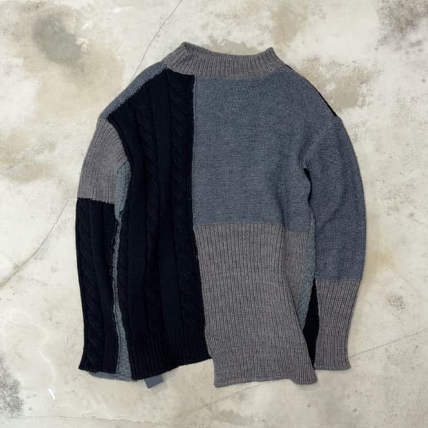 Isamu Katayama Backlash Patchwork Knit