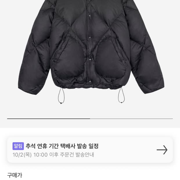 [4]폴리테루 롬버스 마름모 다운 자켓