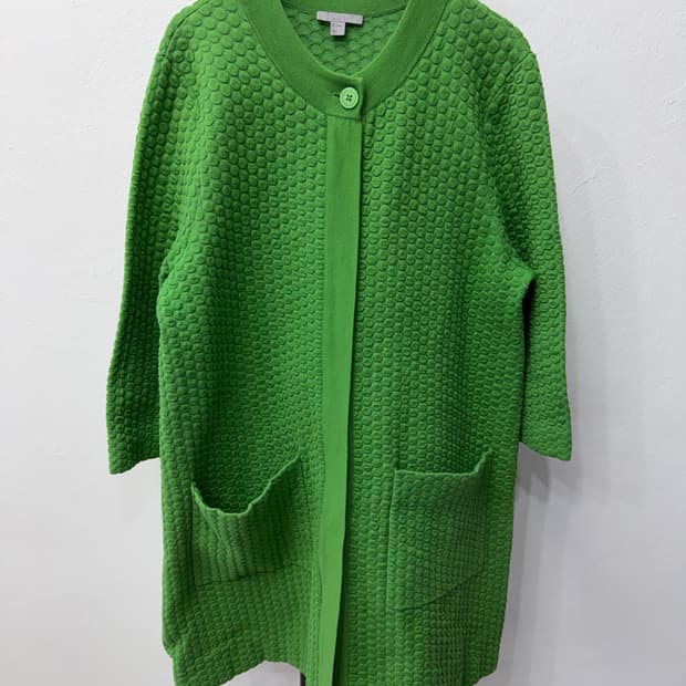정품) COS 코스 여성 그린 니트 가디건 M