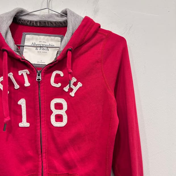 아베크롬비 앤 피치 스탠다드 크롭 후드집업