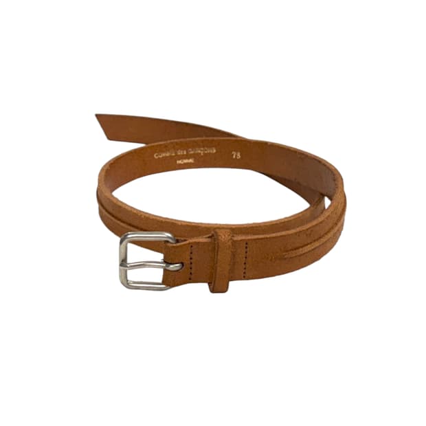 center piping leather belt