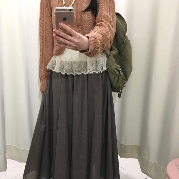 orange cinnamon cardigan