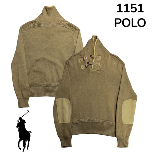 대장급 폴로 랄프로렌 브라운 아카이브 니트 XL