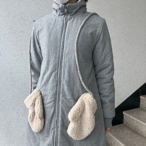 장갑 롱 그레이 자켓 상품이미지1