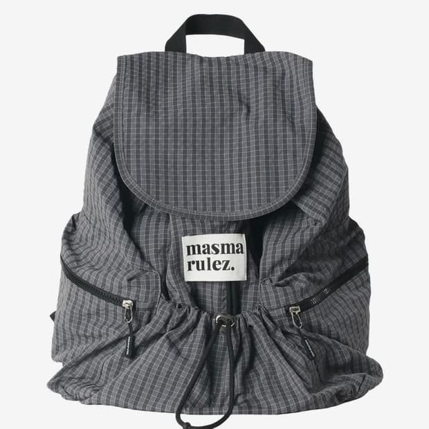 마스마룰즈 스트링 플랩 백팩 체크