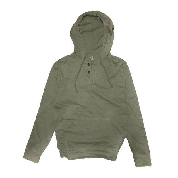 Kaki long sleeve hoodie