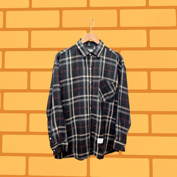 McCoy by Gill 인더스트리얼 체크 셔츠 (L)