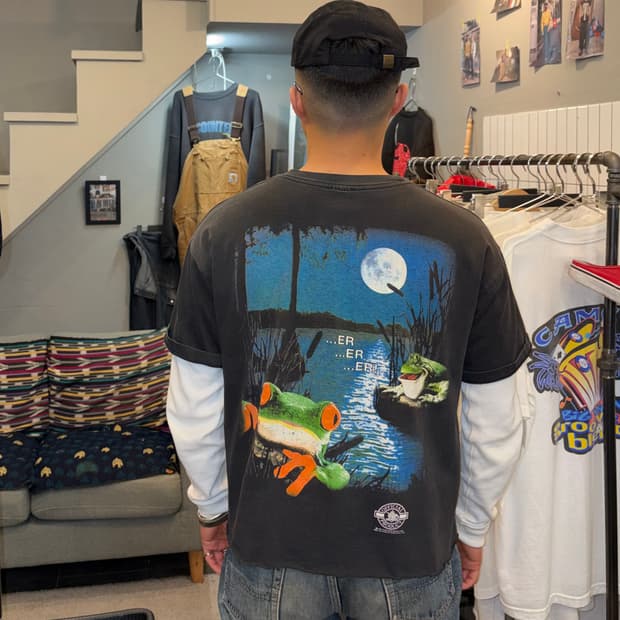 90’s Budweiser king of beer print T-sh