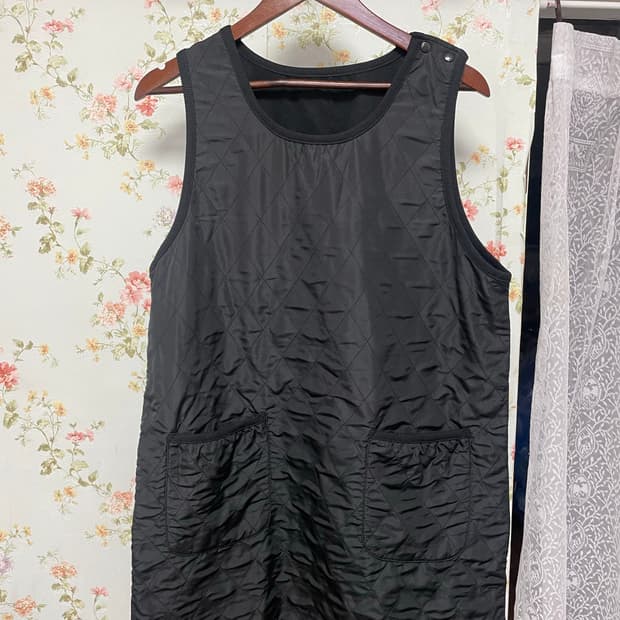 퀼팅 패디드 슬리브리스 베스트