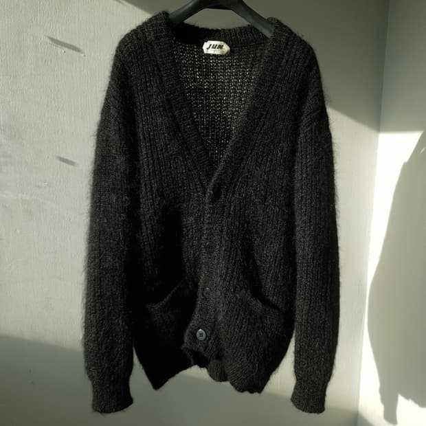 80s 90s JUN MEN mohair cardigan