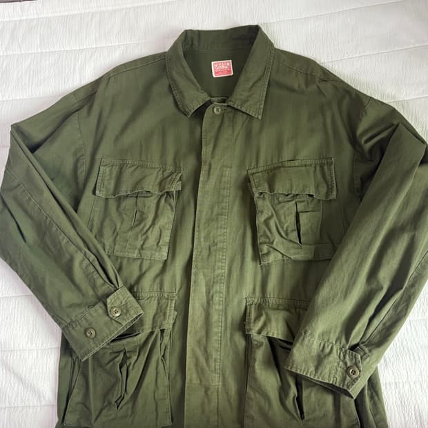 Hinson 밀리터리 퍼티그 자켓