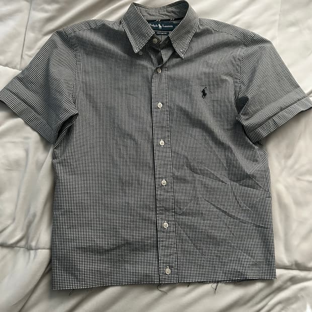 (무료배송)랄프로렌 반팔 체크 셔츠