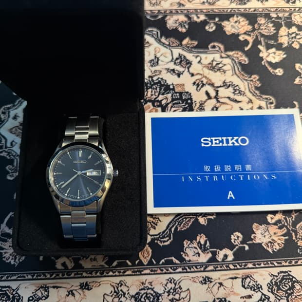 Seiko 쿼츠 청판 시계