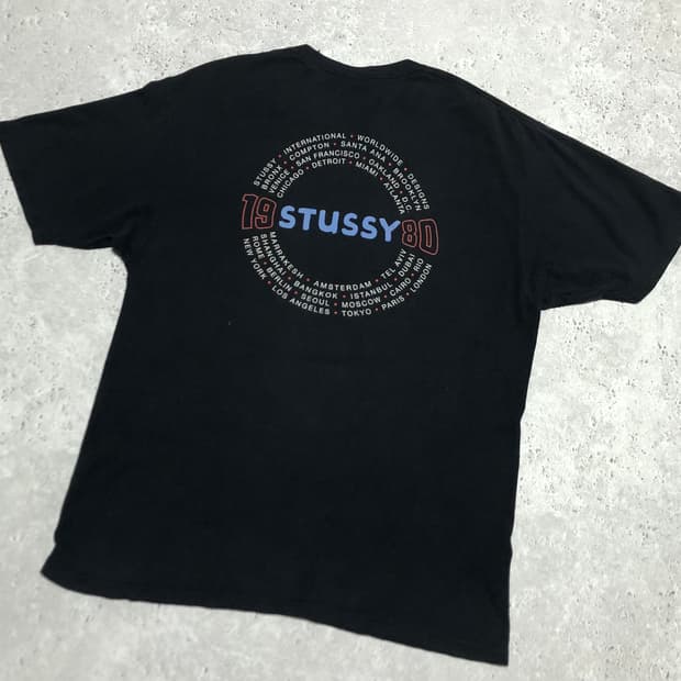 스투시 티셔츠 백프린팅 19 stussy 반팔
