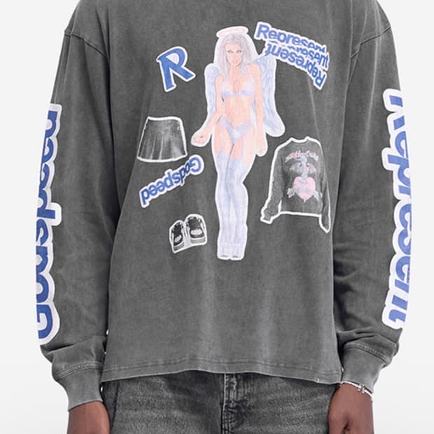 Represent 롤슬리브 티셔츠