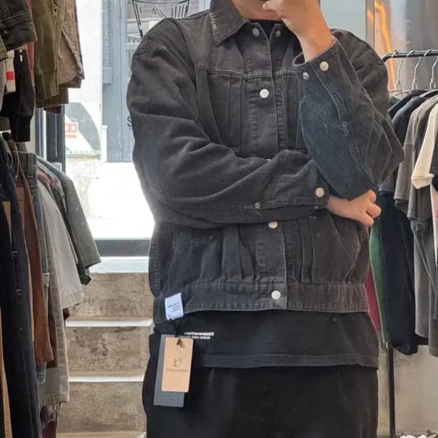 [M] 네이버후드 세비지 코듀로이 자켓 네이비