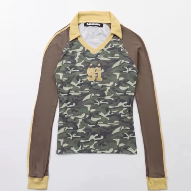 배드블러드 나쟈 져지 탑 카모