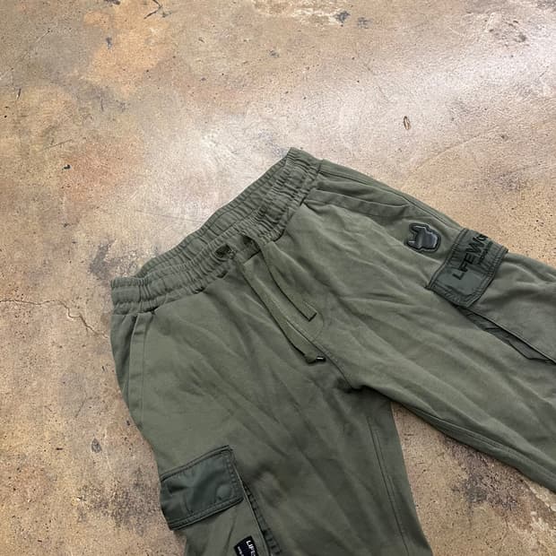 [정품/L] 라이프워크 우븐 라독 사이드 카고 조거 팬츠 b18