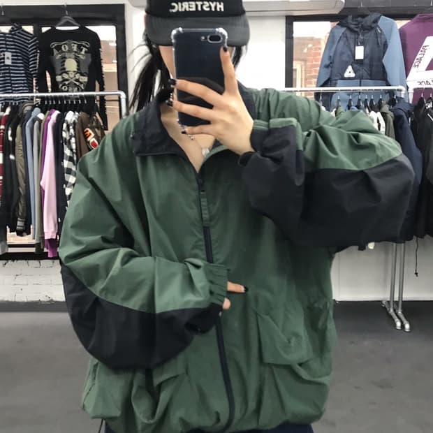 홀리선 투톤 투웨이 바람막이