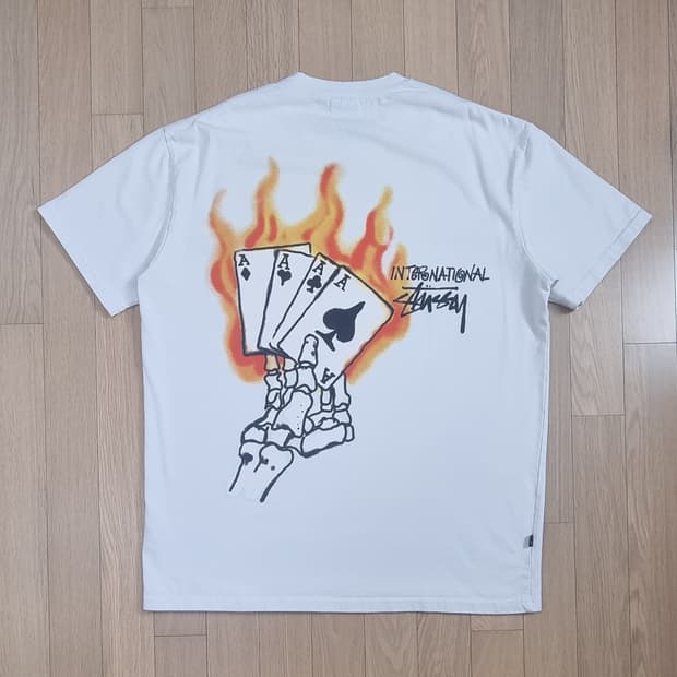 스투시 리드엠'엔 윕 피그먼트 다이드 반팔 L _ 남성