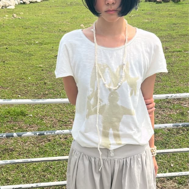 샴 Siamese Bunny graphic t-shirt 