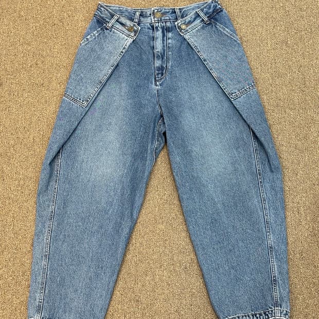 송지오 컬렉션 벌룬핏 데님 청바지