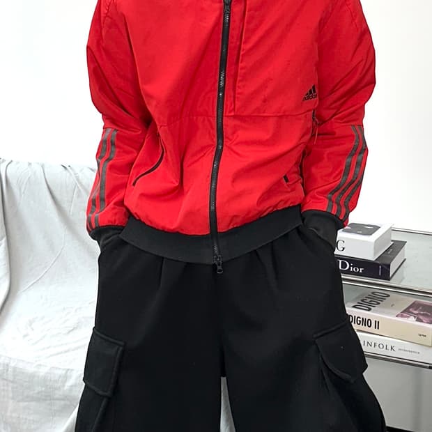 아디다스 제펜 타이거 빅로고 자켓 M