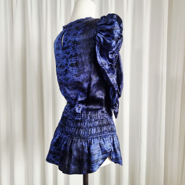 이자벨 마랑 셔링 스모킹 블라우스 실크100% (55/표기0) 상태최상