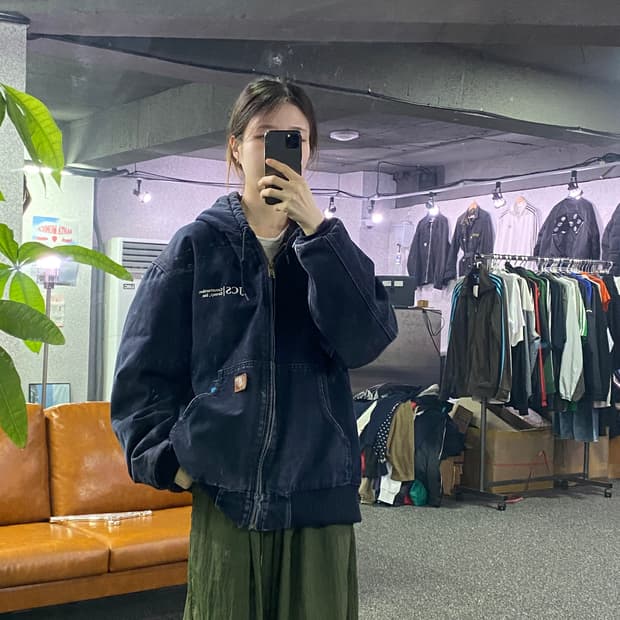 칼하트 JCS 네이비 워크자켓 B2000