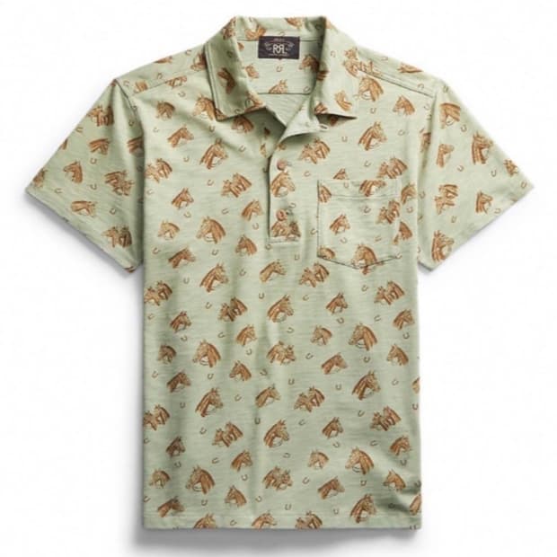 (L) 더블알엘 rrl 저지 캠프 셔츠