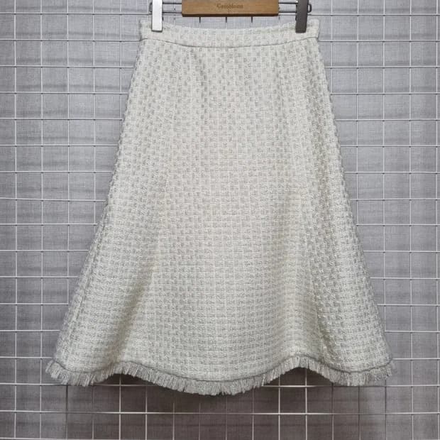 듀엘 A라인 트위드스커트 26인치